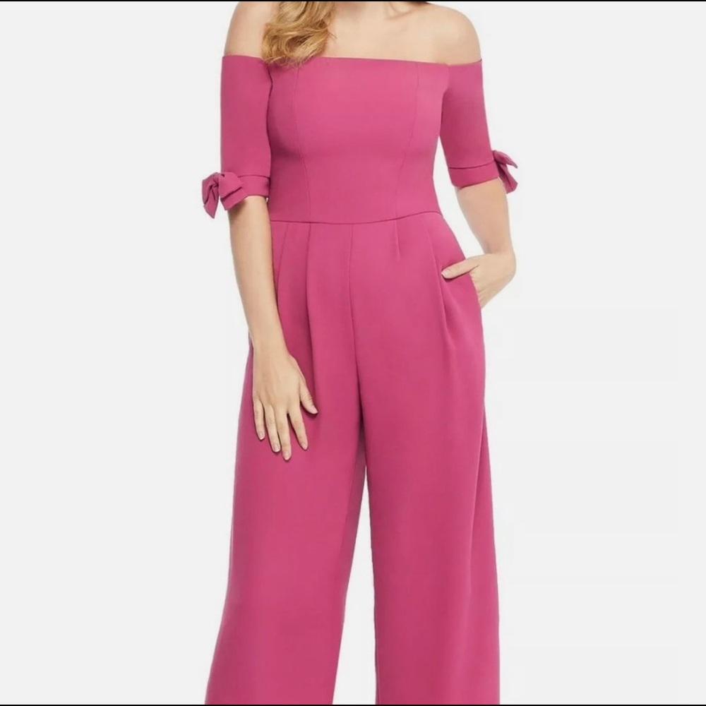 Gal Meets Glam Meredith Bow Jumpsuit - Picture 5 of 12